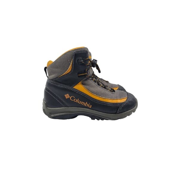 Columbia Other - Columbia‎ Boy's Black Yellow Winter Trek BY1270-010 Casual Snow Boots Size 4
